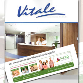 Wir unterstützen das Informations-Magazin Vitale