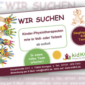 Kinder-Physiotherapeut m/w gesucht