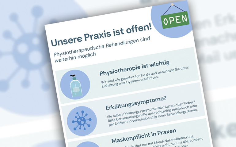 Unsere Praxis ist offen!
