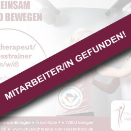 Stelle besetzt- Sporttherapeut (m/w/d) in Teilzeit gesucht