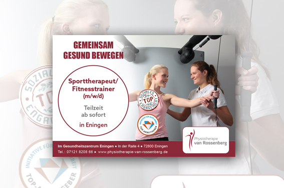 Sporttherapeut (m/w/d) in Teilzeit gesucht